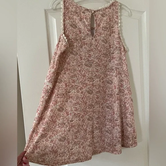 Lauren Conrad Floral Tank with Embroidery Detail Women’s Size Small - Picture 2 of 12